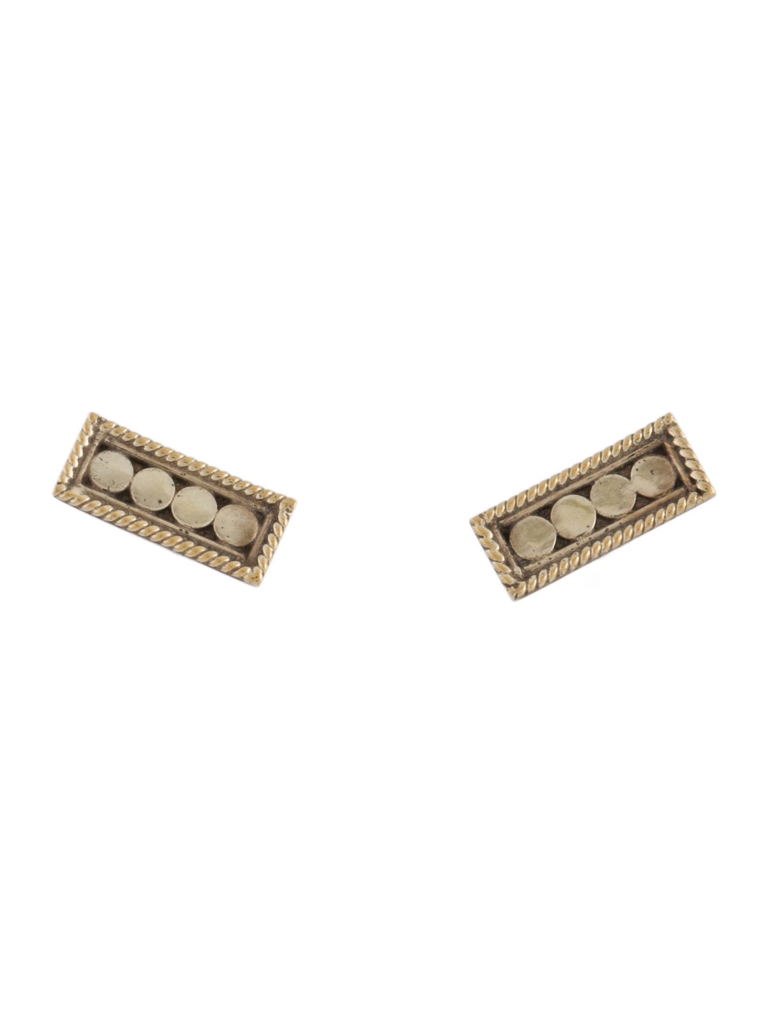 Anna Beck Two-Tone Bar Stud Earrings