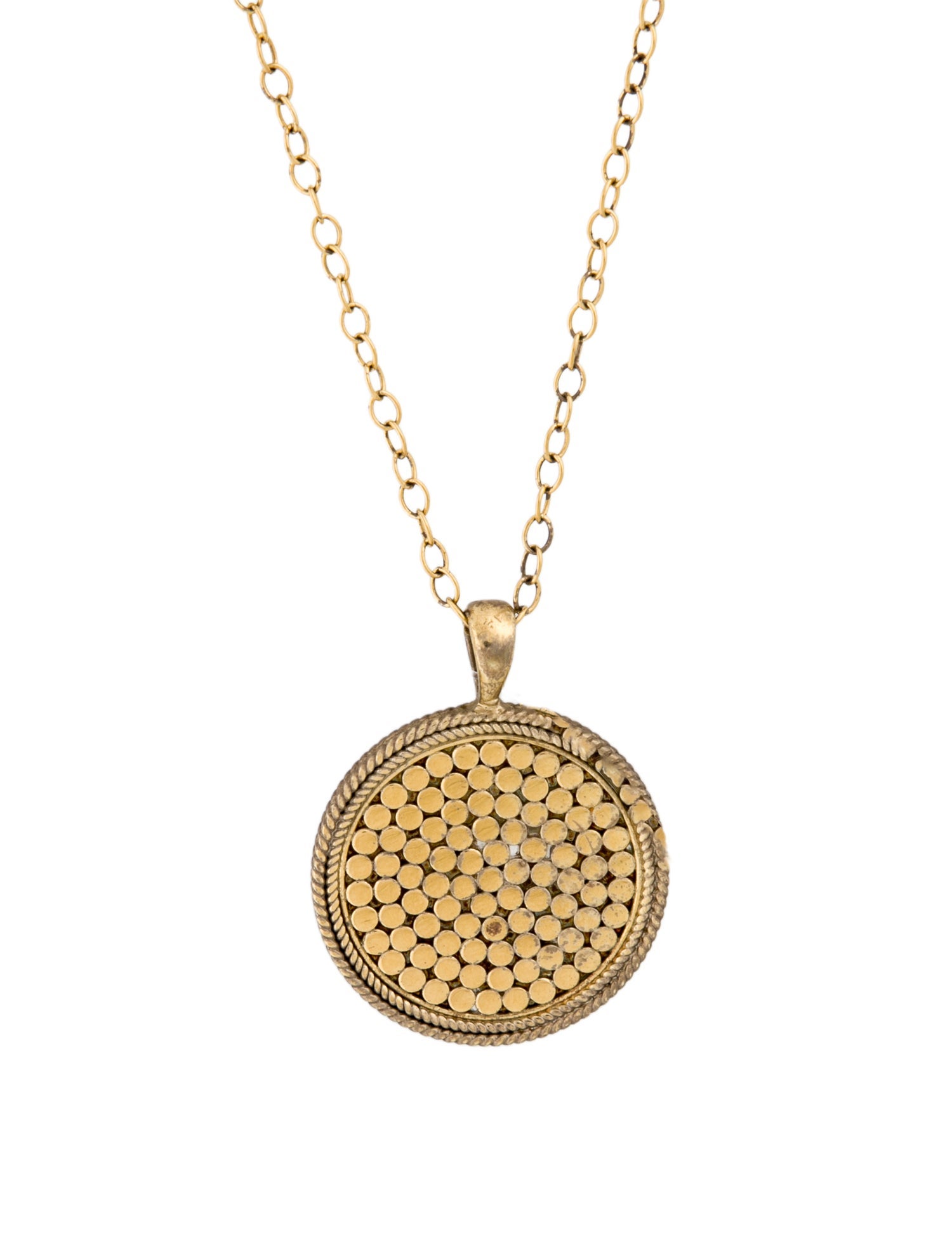 Anna Beck Circle Dotted Pendant Necklace