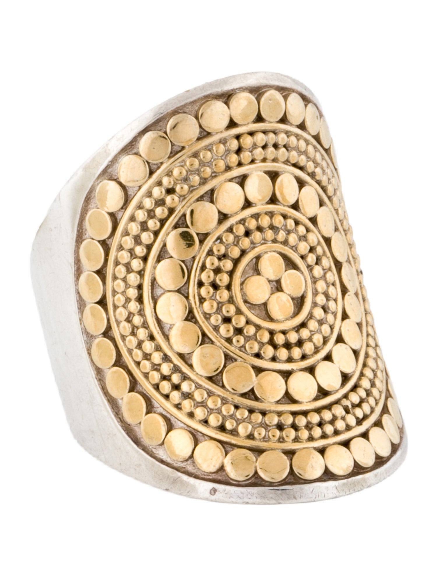 Anna Beck Two-Tone Classic Saddle Ring