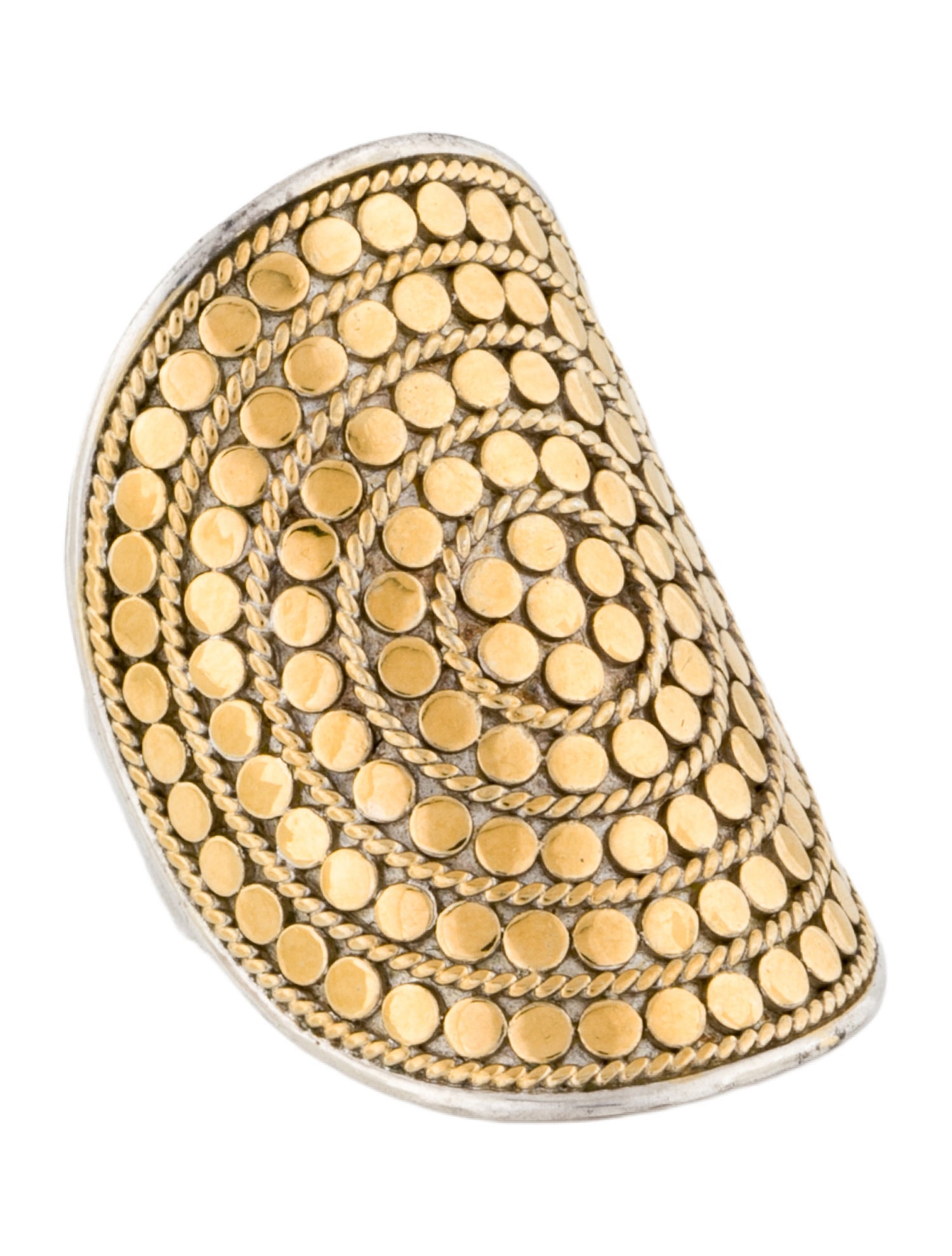 Anna Beck Tow-Tone Dotted Cocktrail Ring