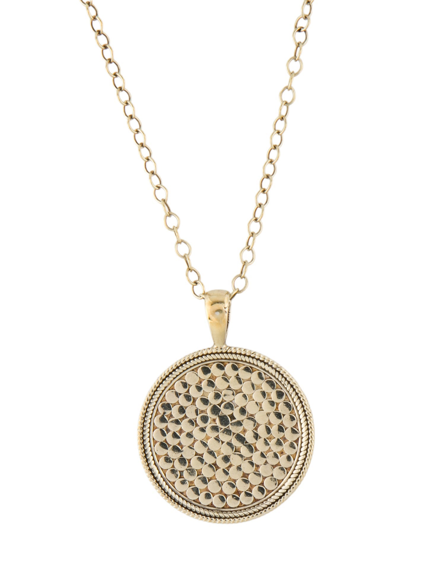 Anna Beck Circle Dotted Pendant Necklace