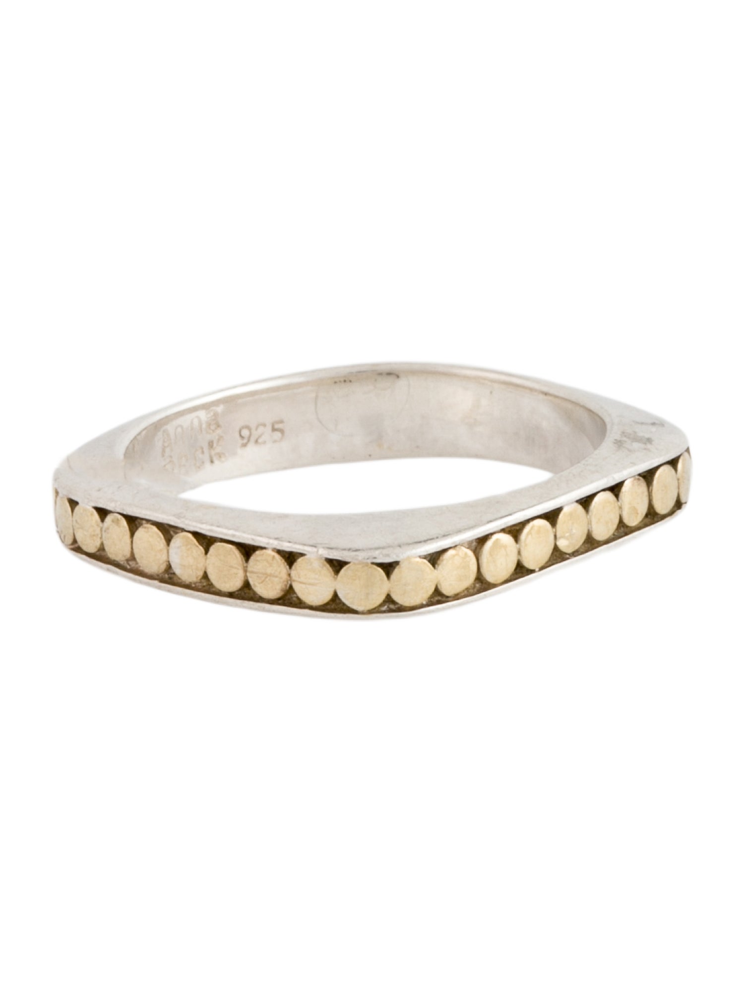 Anna Beck Two-Tone Dotted Stacking Ring