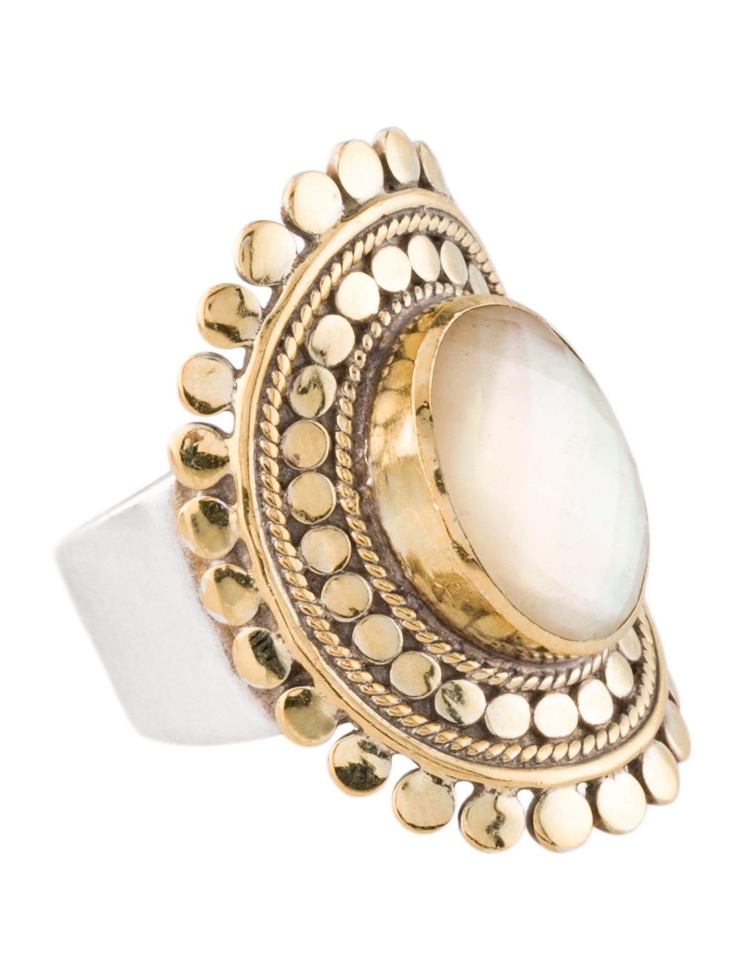 Anna Beck Quartz & Mother of Pearl Doublet Cocktail Ring