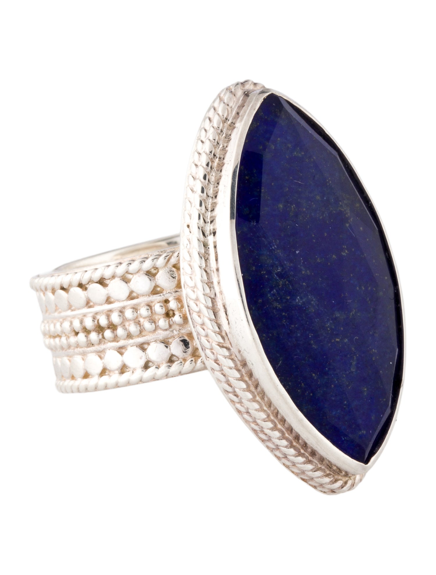 Anna Beck Quartz & Lapis Lazuli Doublet Cocktail Ring