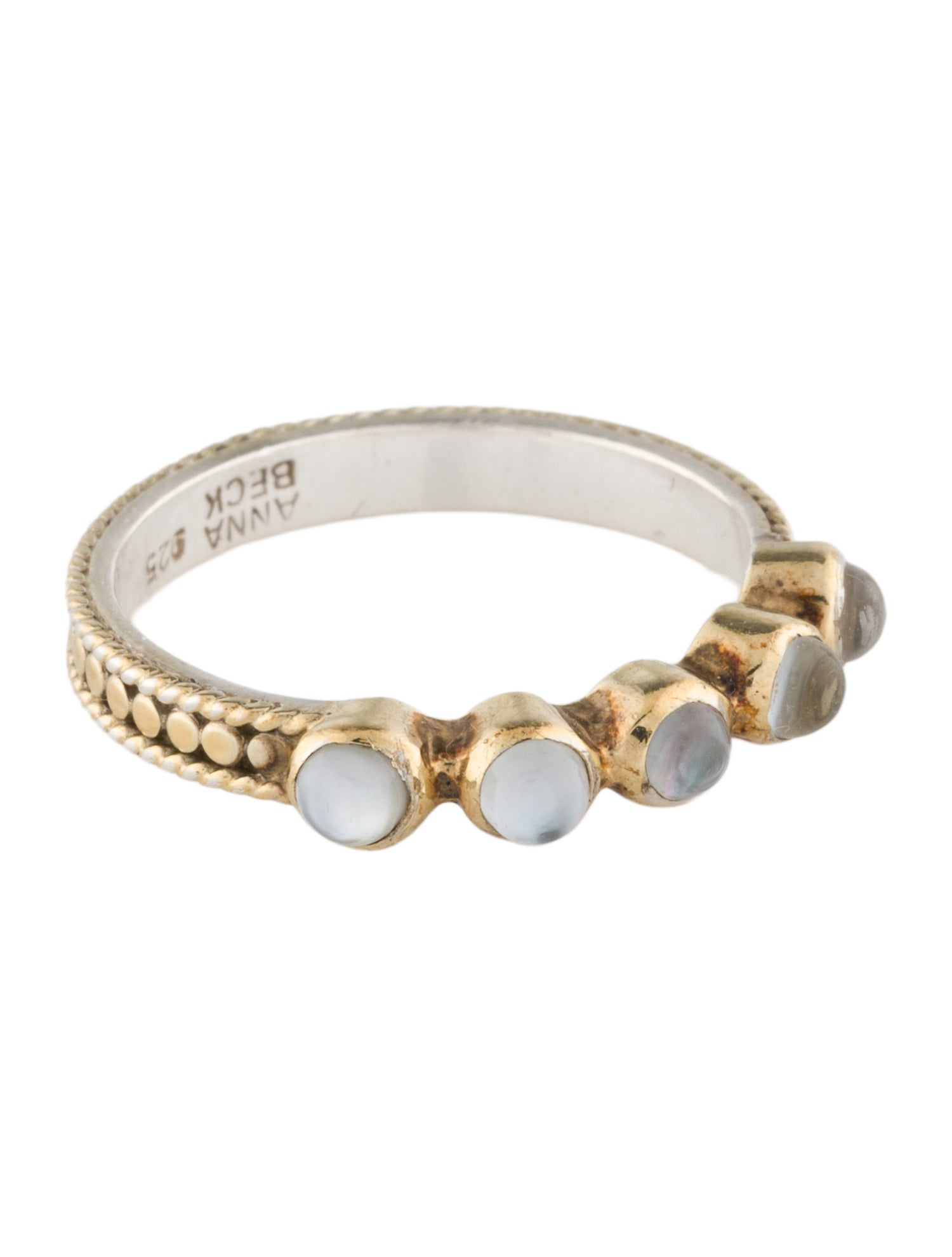 Anna Beck Quartz & Mother of Pearl Doublet Band
