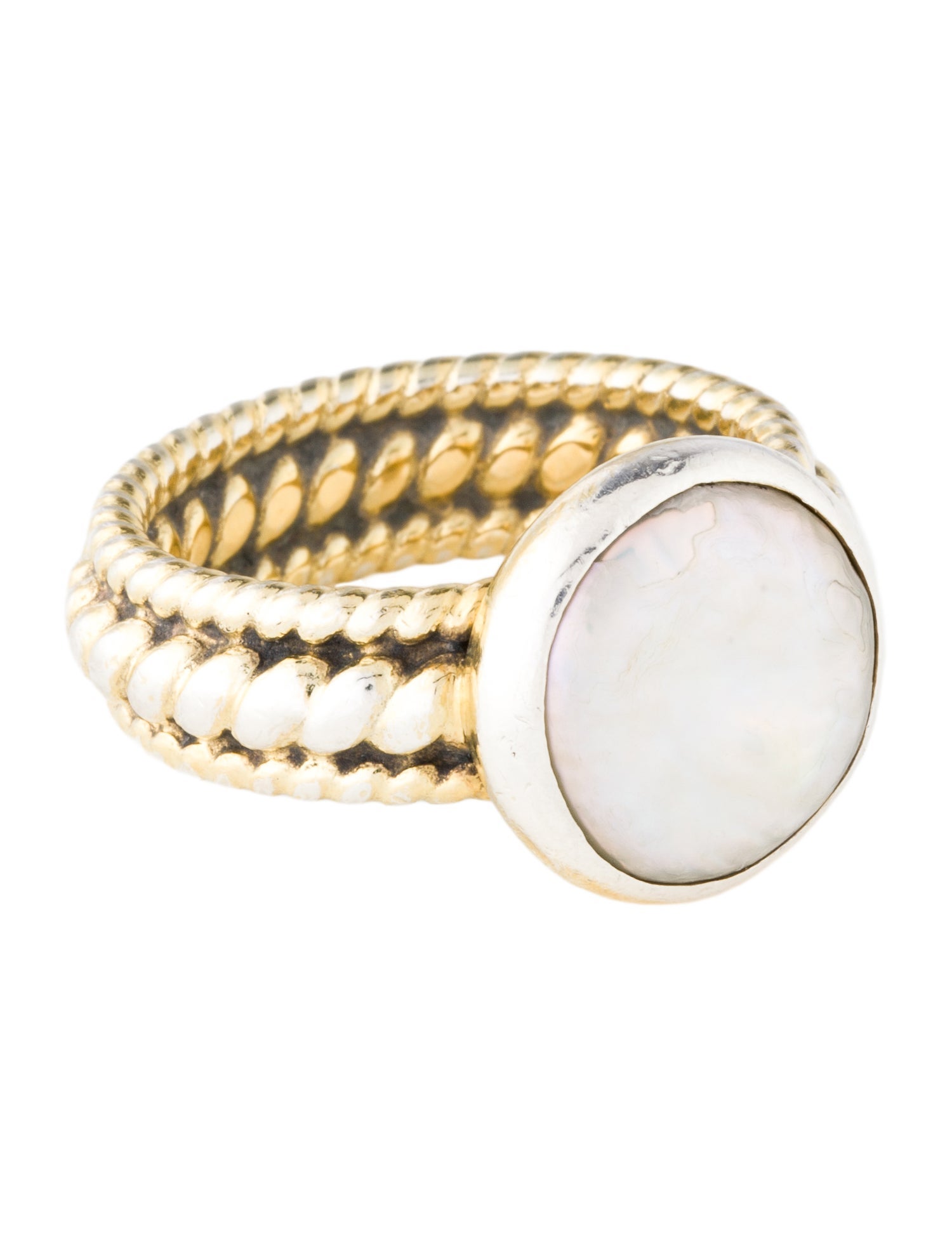 Anna Beck Twisted Pearl Cocktail Ring