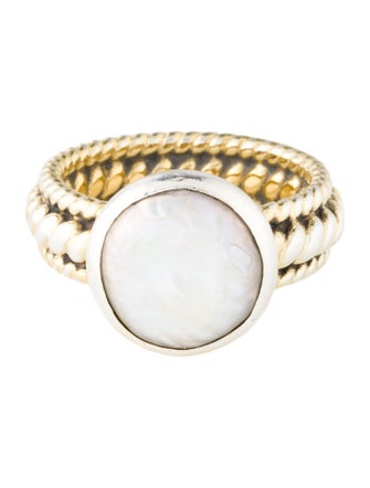 Anna Beck Twisted Pearl Cocktail Ring
