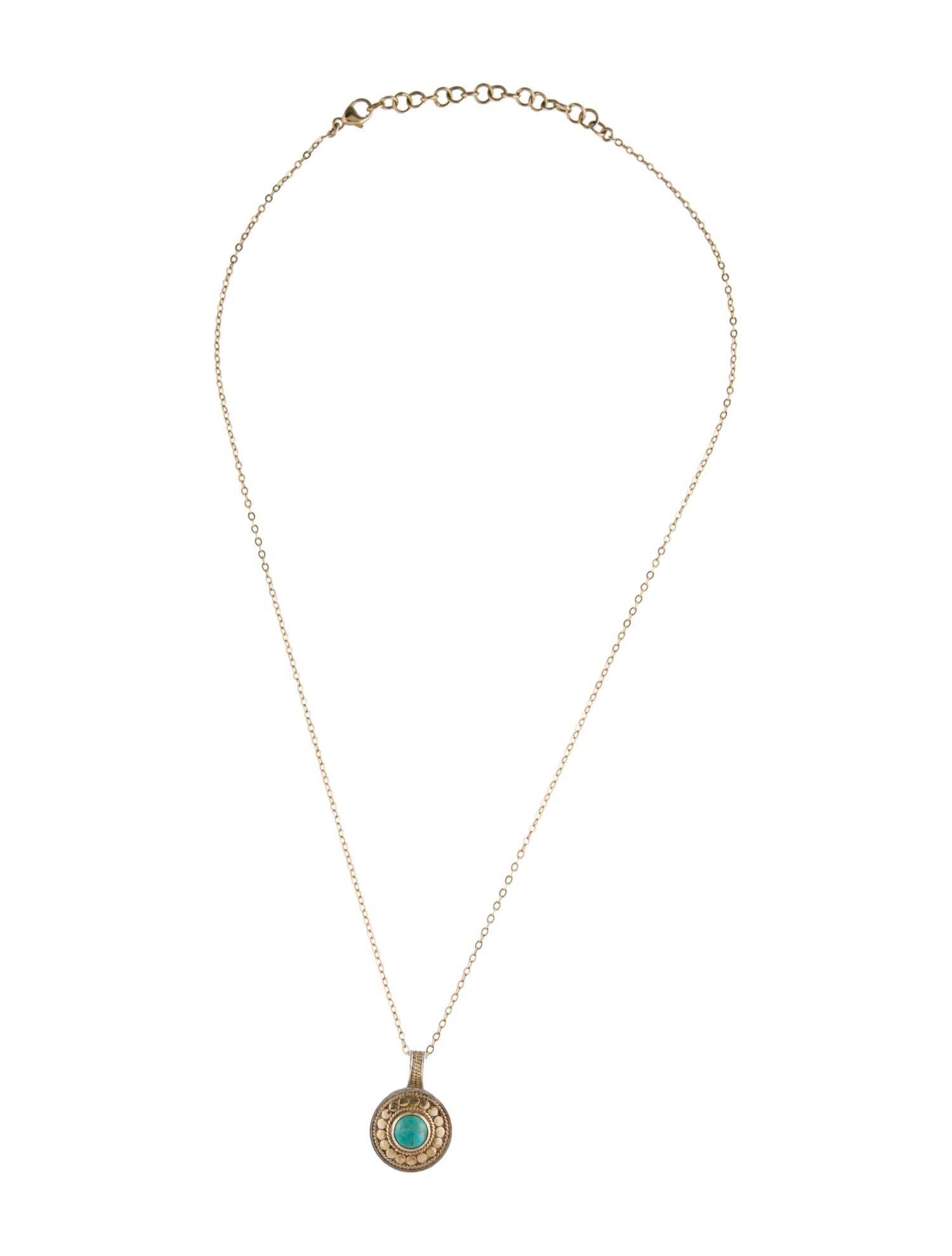 Anna Beck Composite Turquoise Pendant Necklace