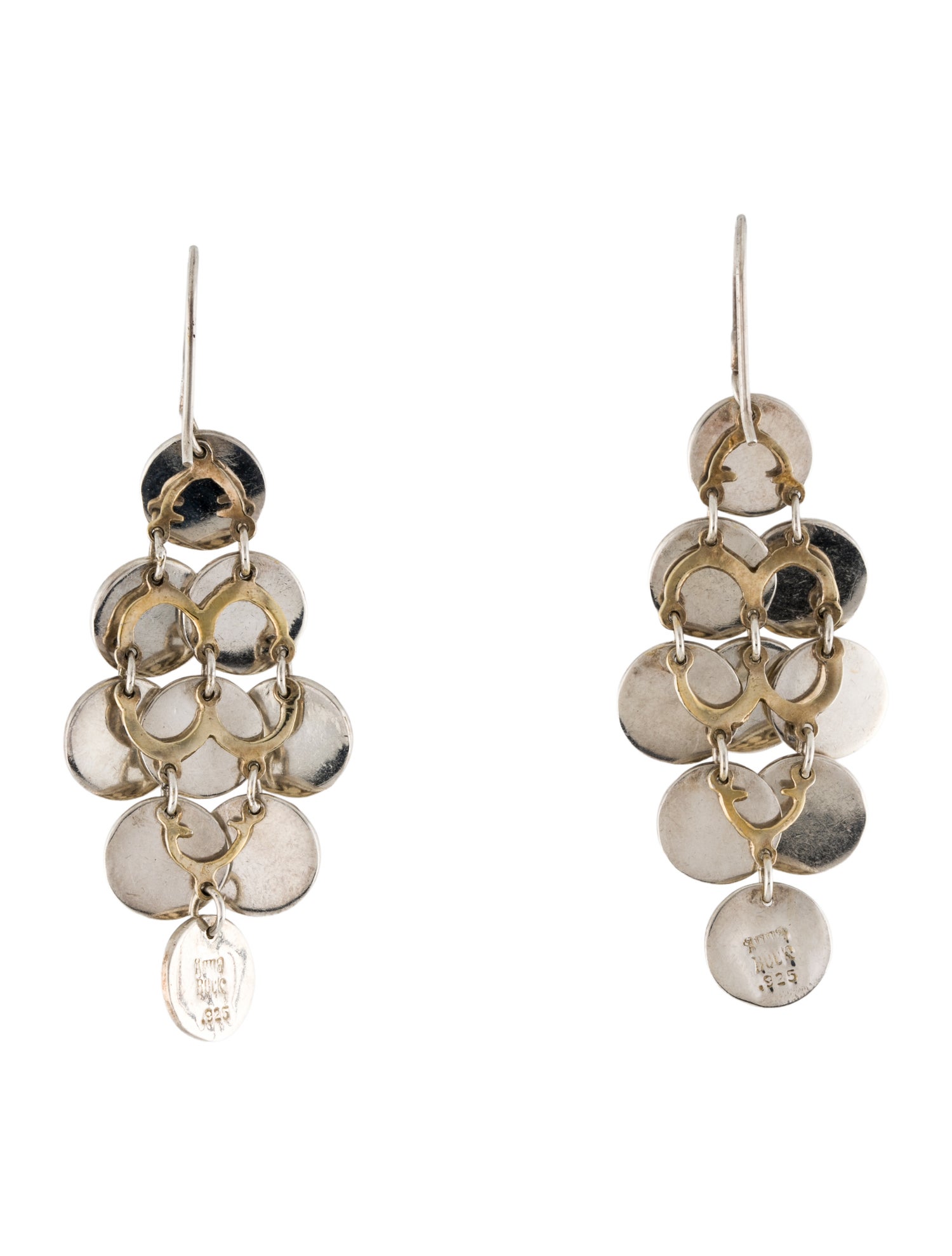 Anna Beck Two Tone Chandelier Drop Earrings