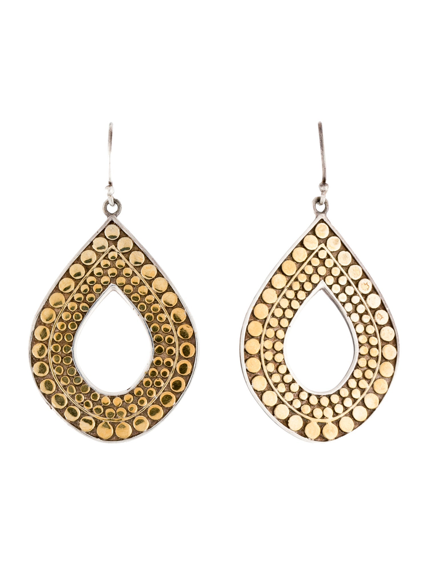 Anna Beck Two Tone Open Teardrop Drop Earrings