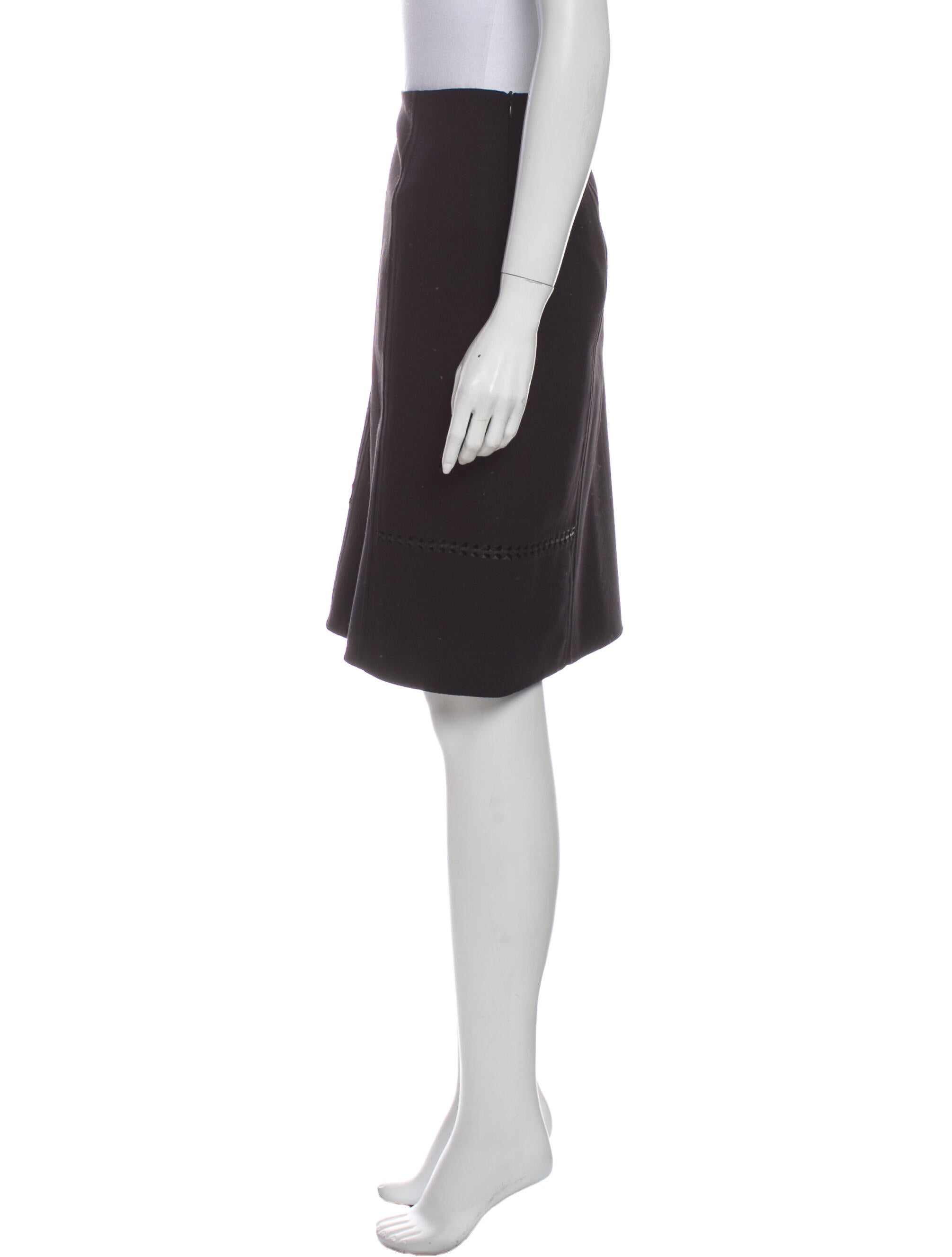 Rani Arabella Wool Knee-Length Skirt