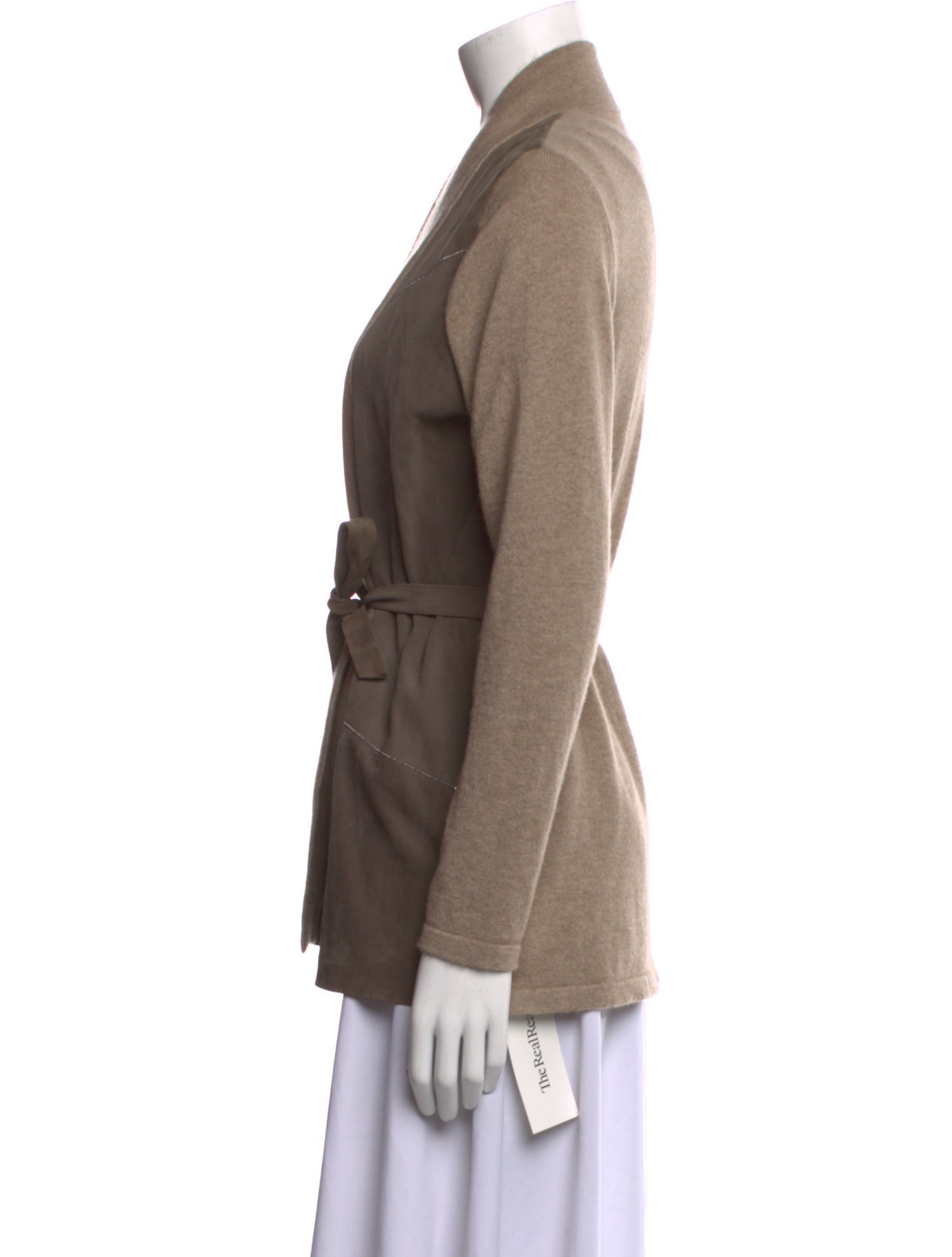 Rani Arabella Cashmere Plunge Neckline Sweater