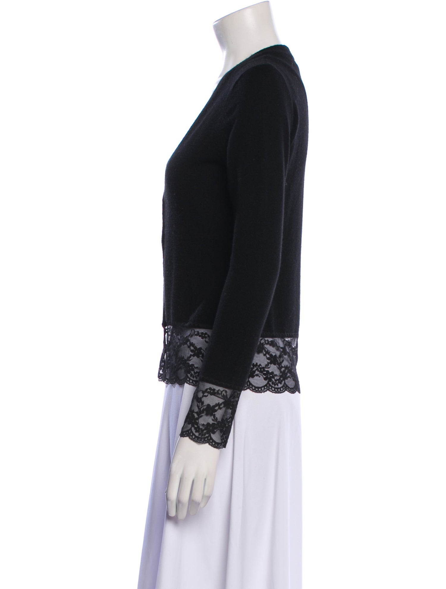 Rani Arabella Cashmere Lace Pattern Sweater