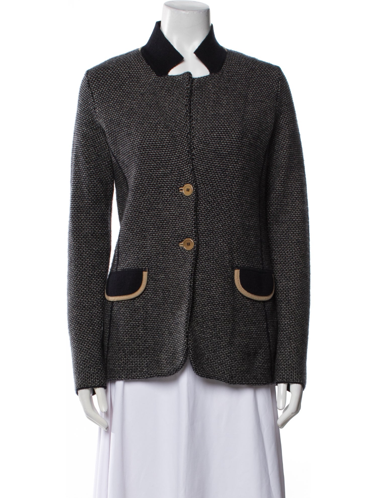 Rani Arabella Cashmere Striped Blazer