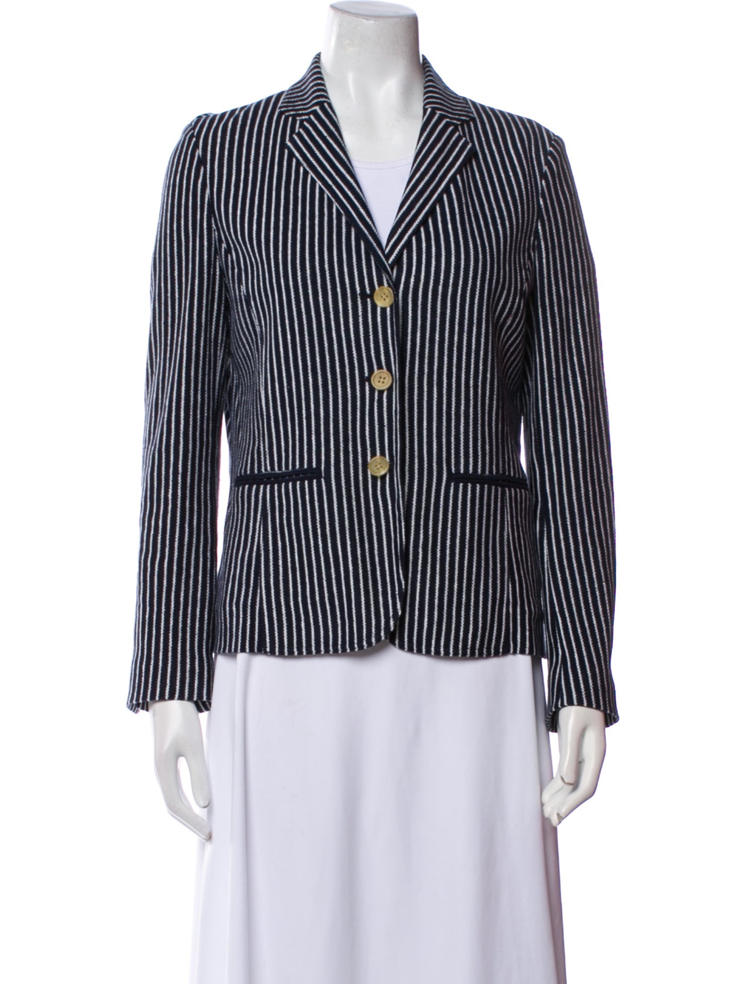 Rani Arabella Linen Striped Blazer