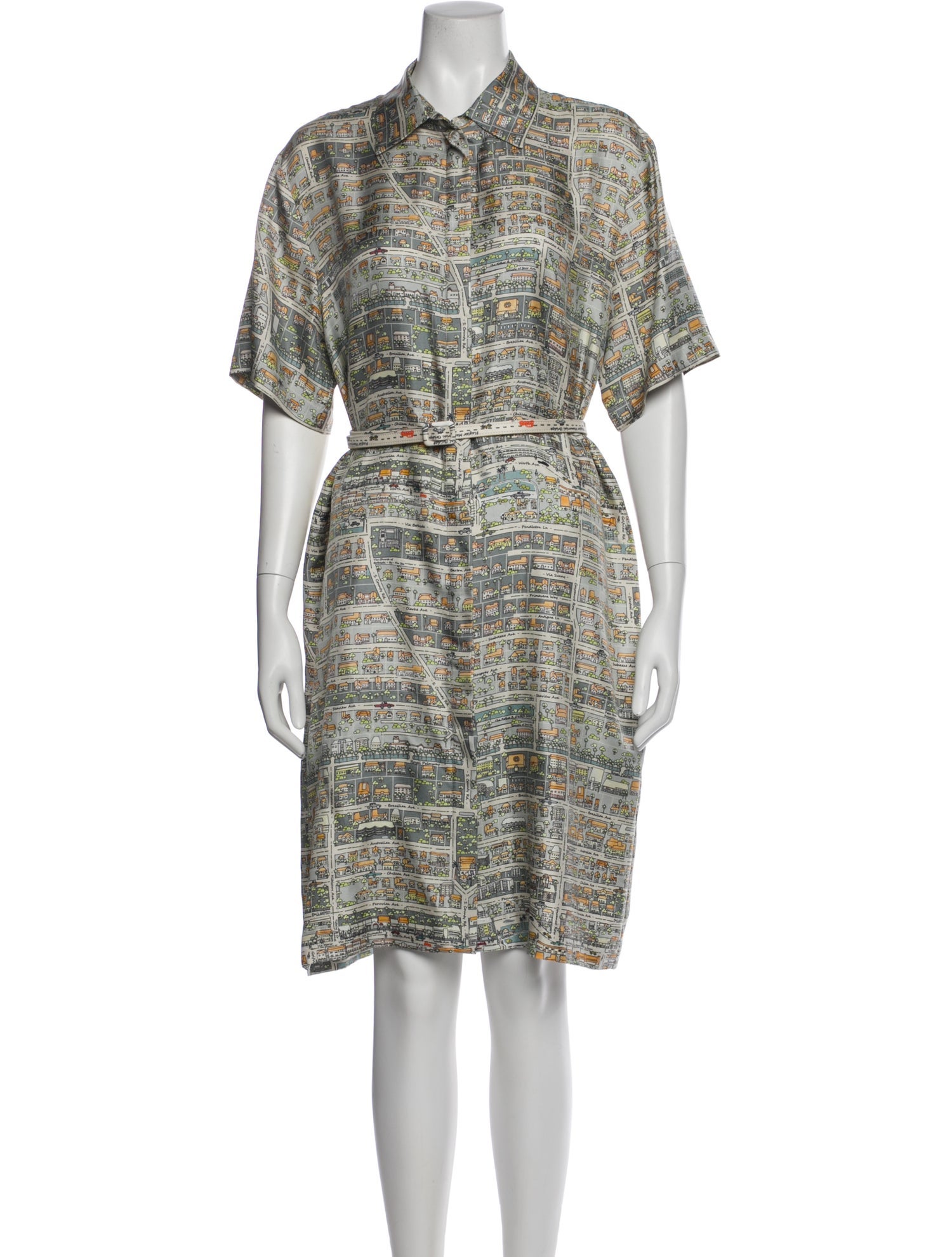 Rani Arabella Silk Knee-Length Dress