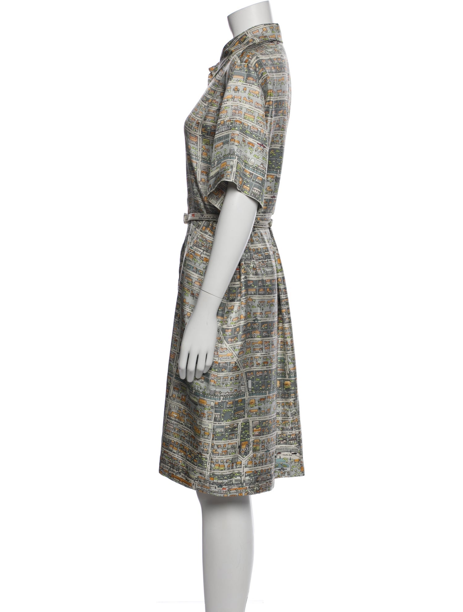 Rani Arabella Silk Knee-Length Dress