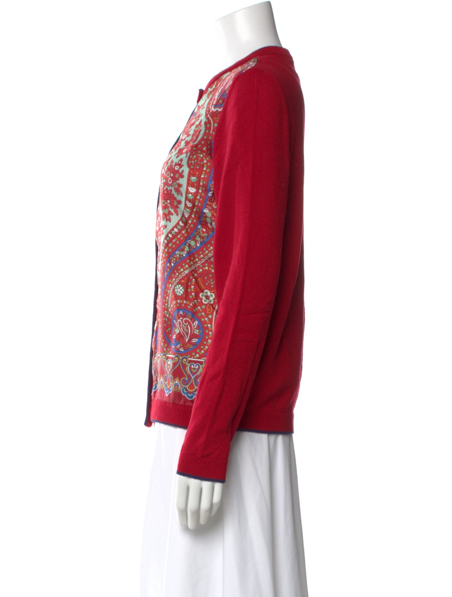 Rani Arabella Cashmere Printed Sweater w/ Tags