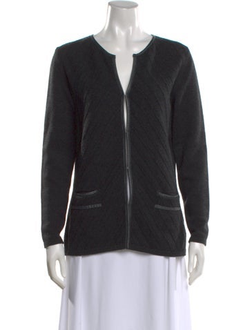 Pre-owned Rani Arabella Cashmere V-neck Sweater In Gray