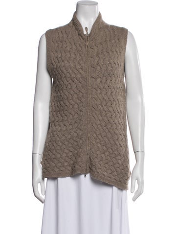 Pre-owned Rani Arabella Cashmere Vest In Neutral
