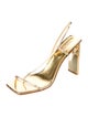 Arielle Baron Patent Leather Slingback Sandals