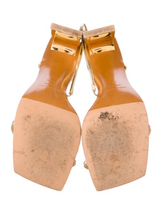 Arielle Baron Patent Leather Slingback Sandals