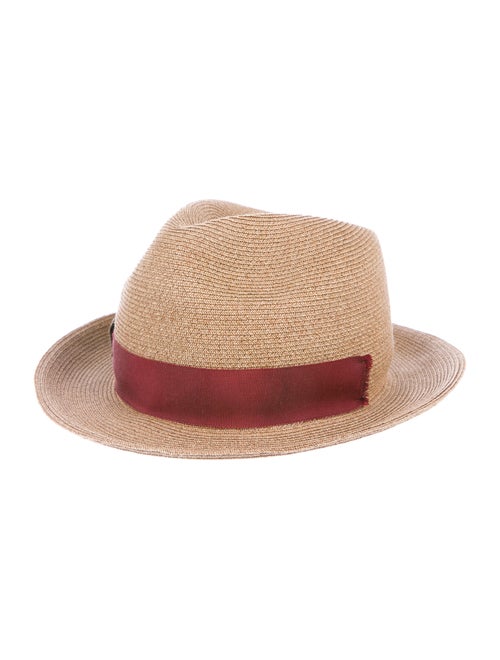 Albertus Swanepoel Straw Wide Brim Hat Tan