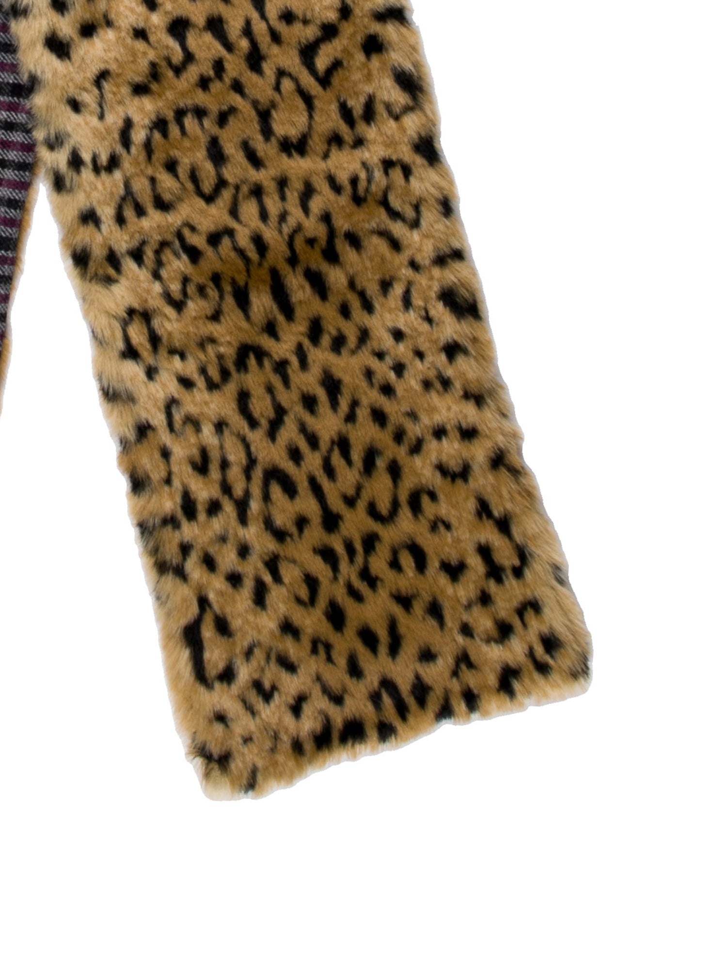 Albertus Swanepoel Fur Animal Print Scarf w/ Tags