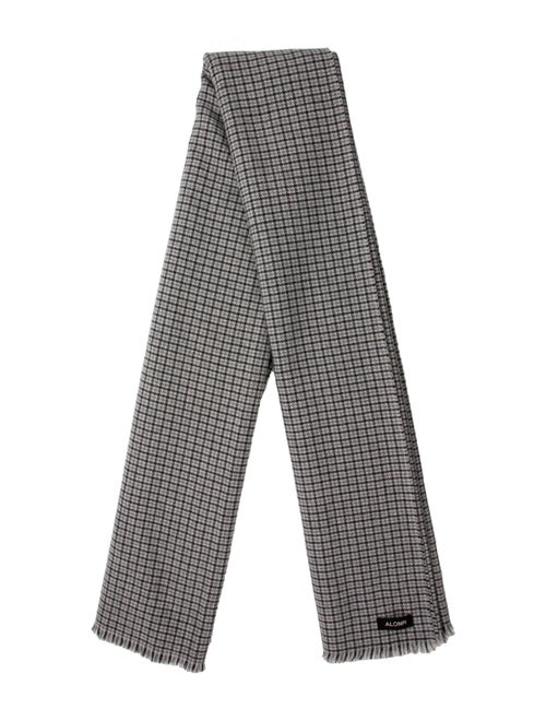 Alonpi Cashmere Cashmere Houndstooth Print Scarf