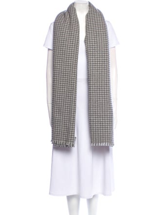 Alonpi Cashmere Cashmere Houndstooth Print Scarf