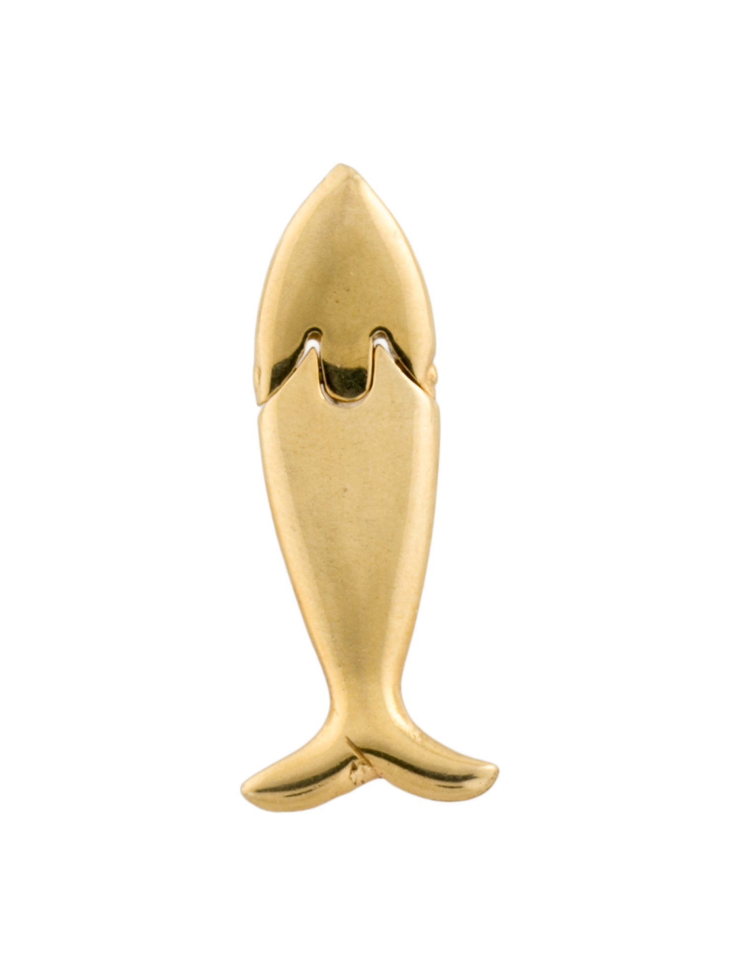 Aldo Cipullo Vintage 18K Fish Pendant