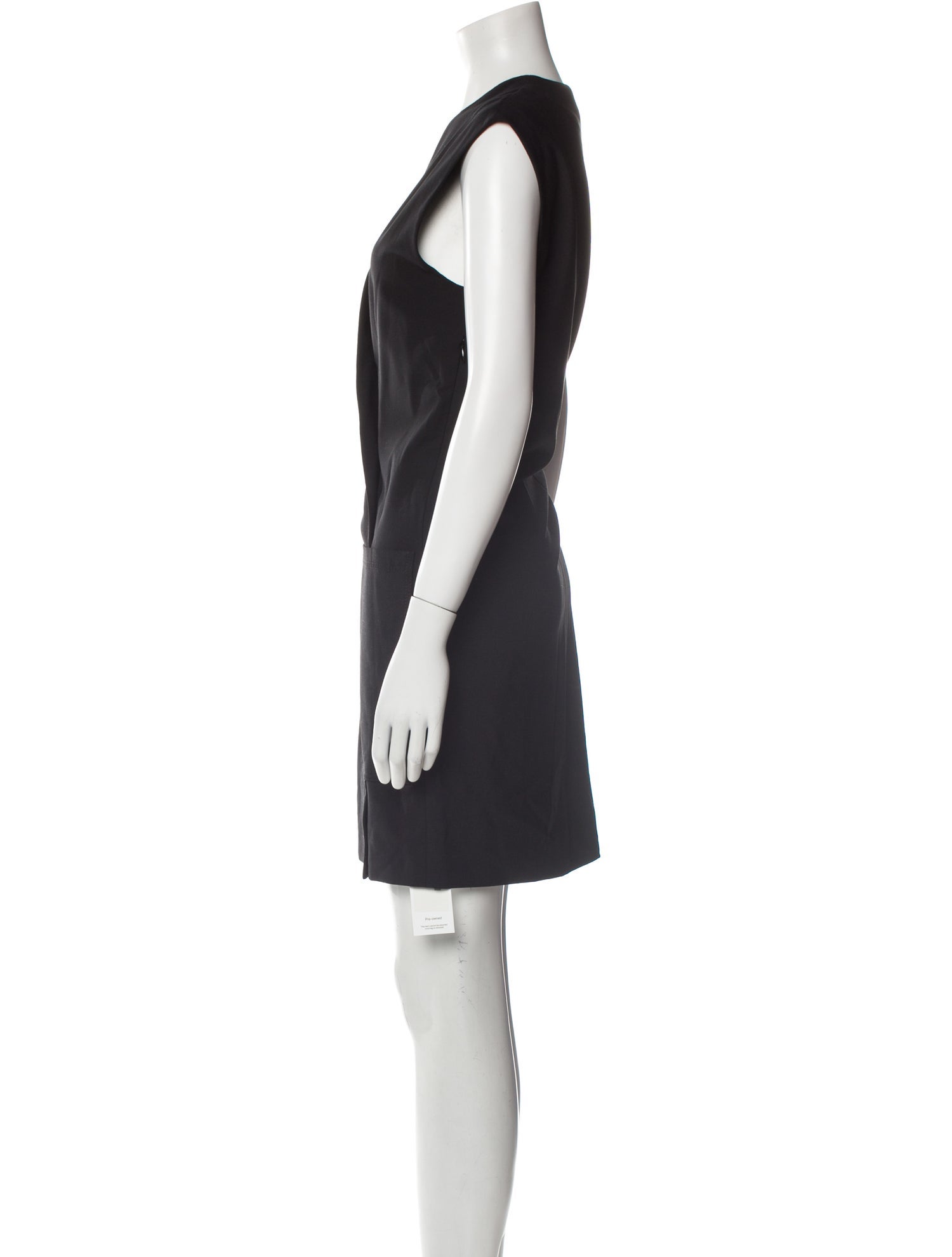 Acne Studios V-Neck Mini Dress