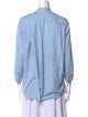 Acne Studios Mock Neck Three-Quarter Sleeve Blouse