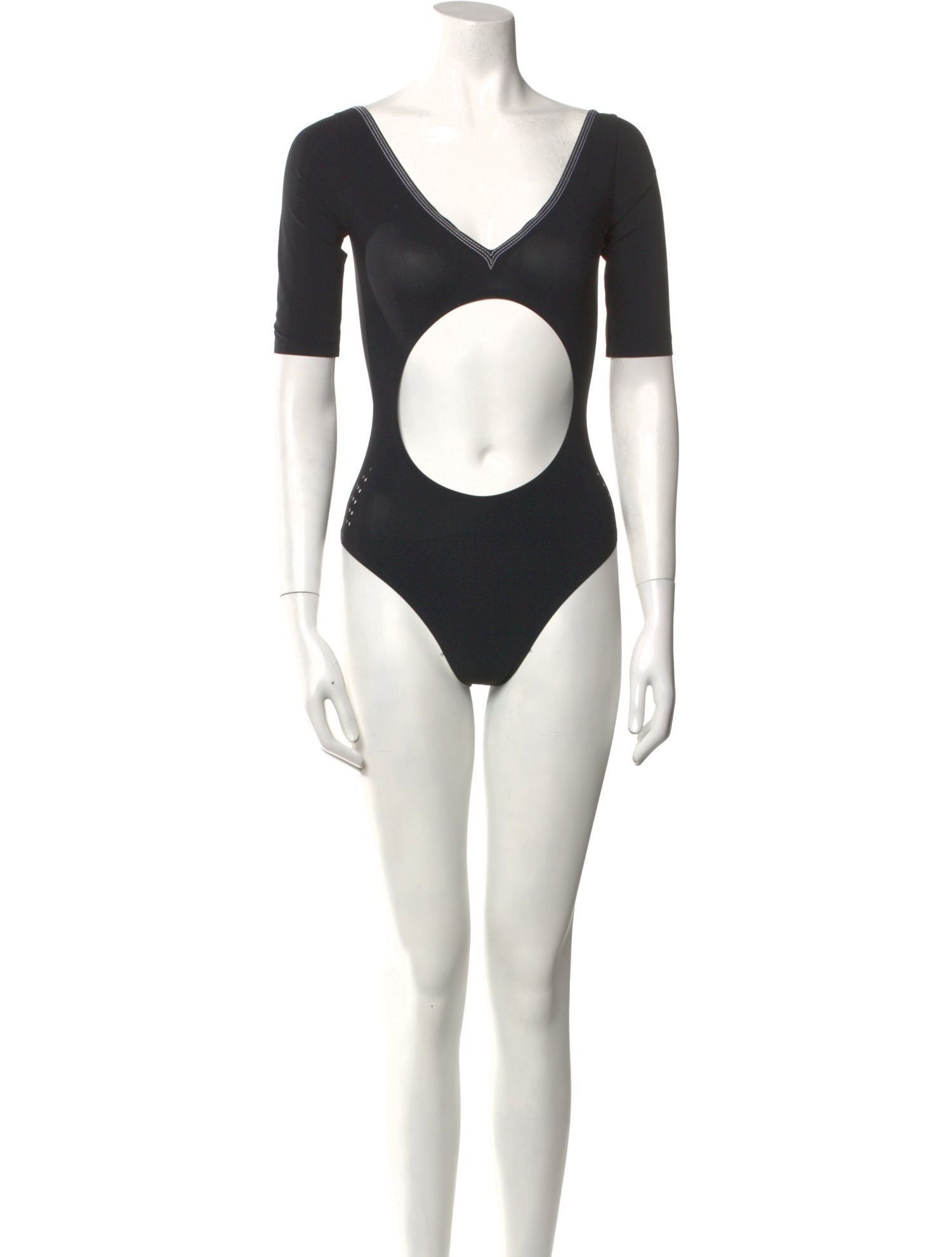 Acne Studios V-Neck Short Sleeve Bodysuit