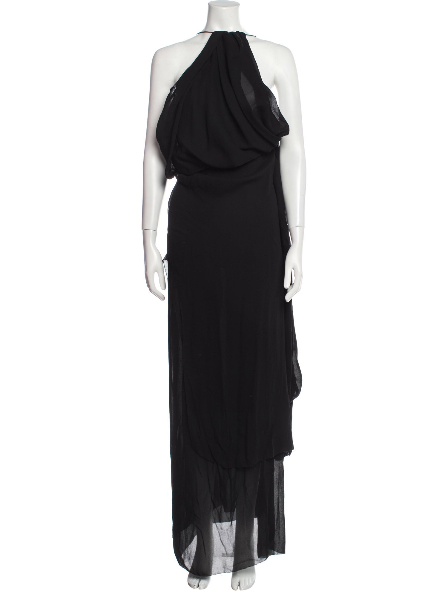 Acne Studios Cowl Neck Long Dress