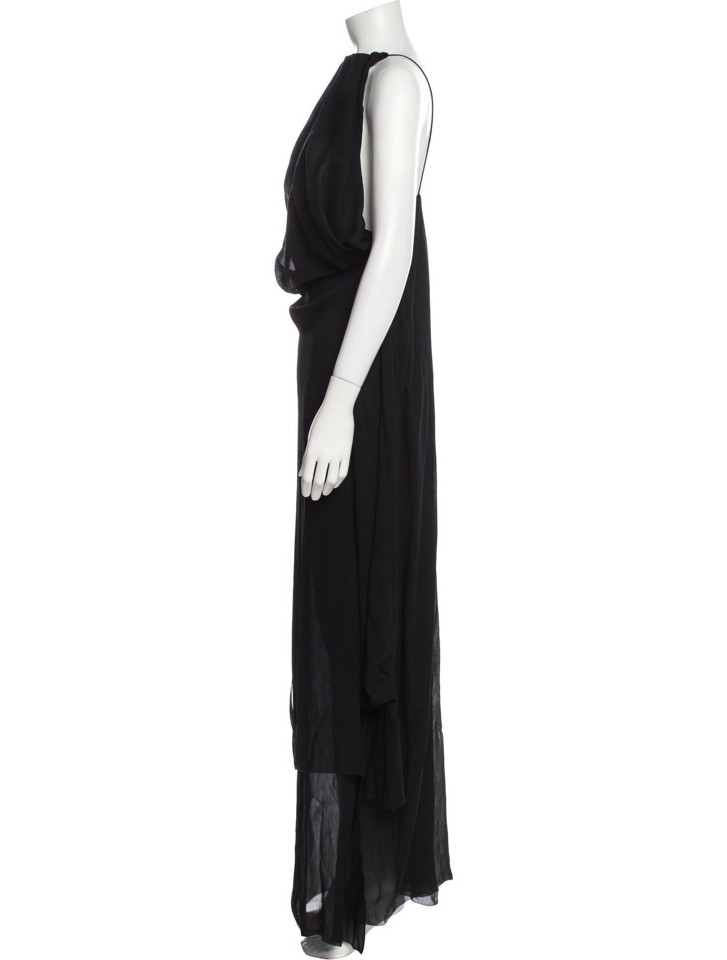 Acne Studios Cowl Neck Long Dress