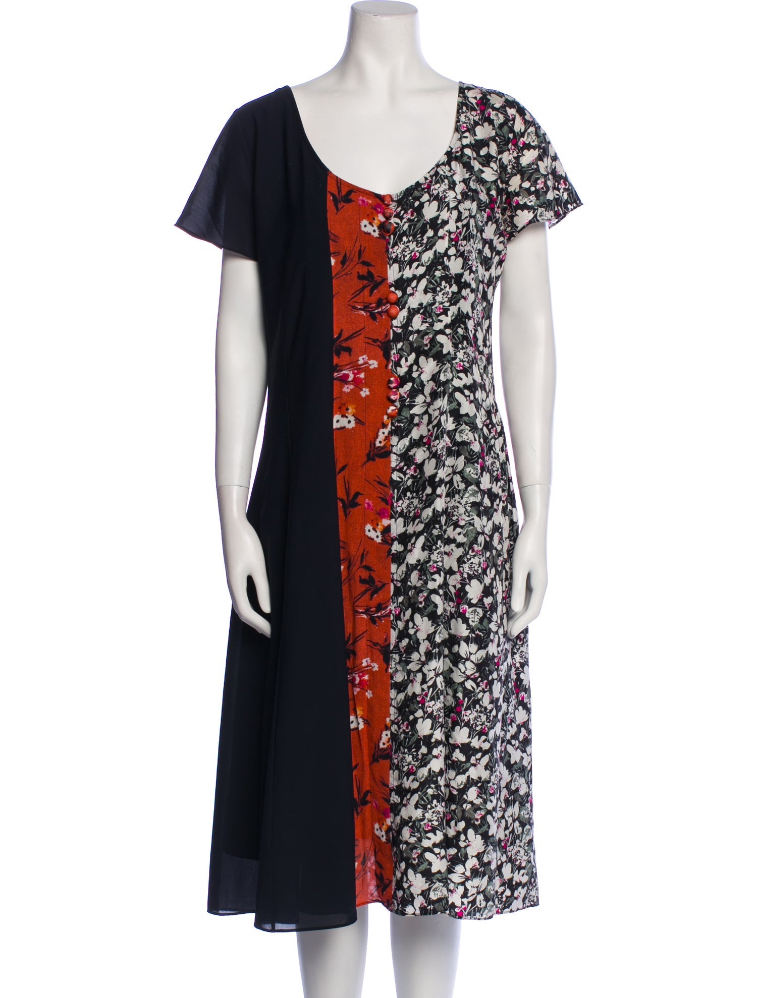 Acne Studios Printed Midi Length Dress