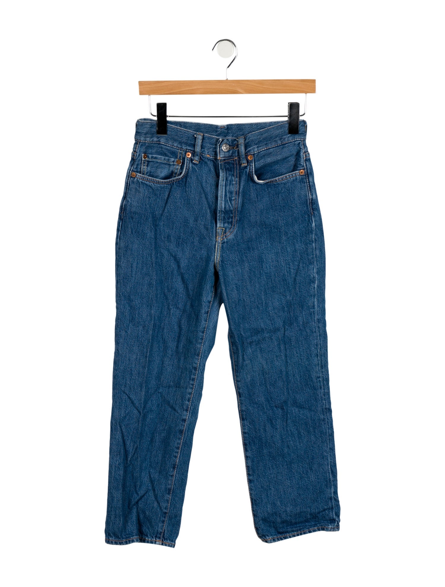 Acne Studios High-Rise Straight Leg Jeans