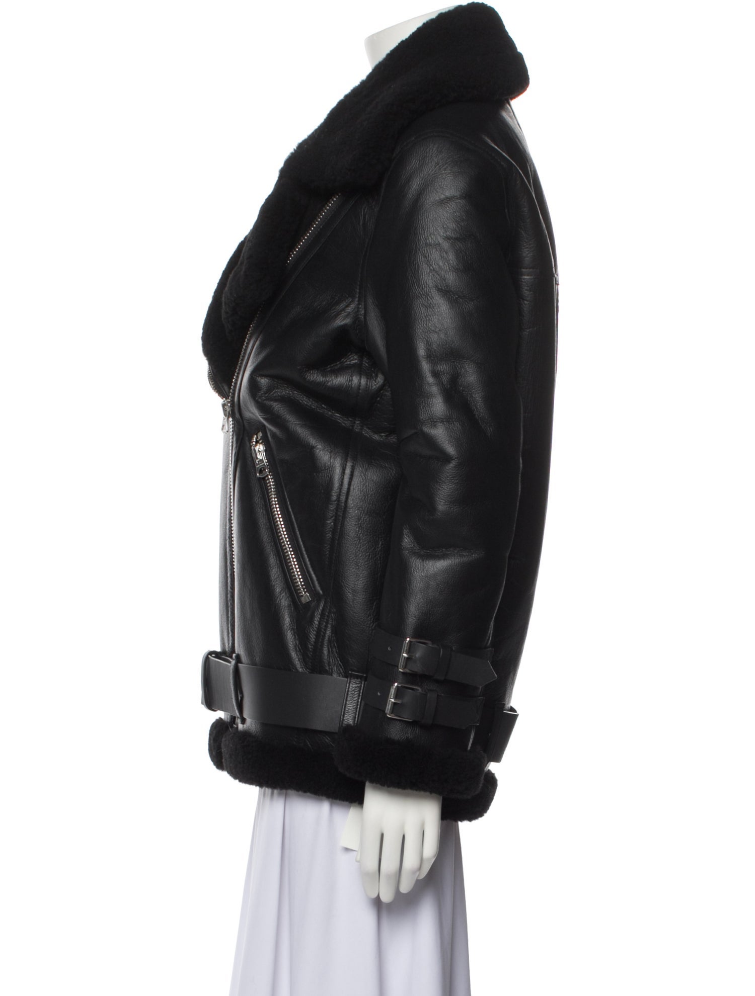 Acne Studios Shearling Fur Coat