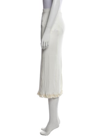 Acne Studios Fringe Trim Accent Midi Length Skirt