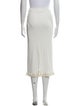 Acne Studios Fringe Trim Accent Midi Length Skirt