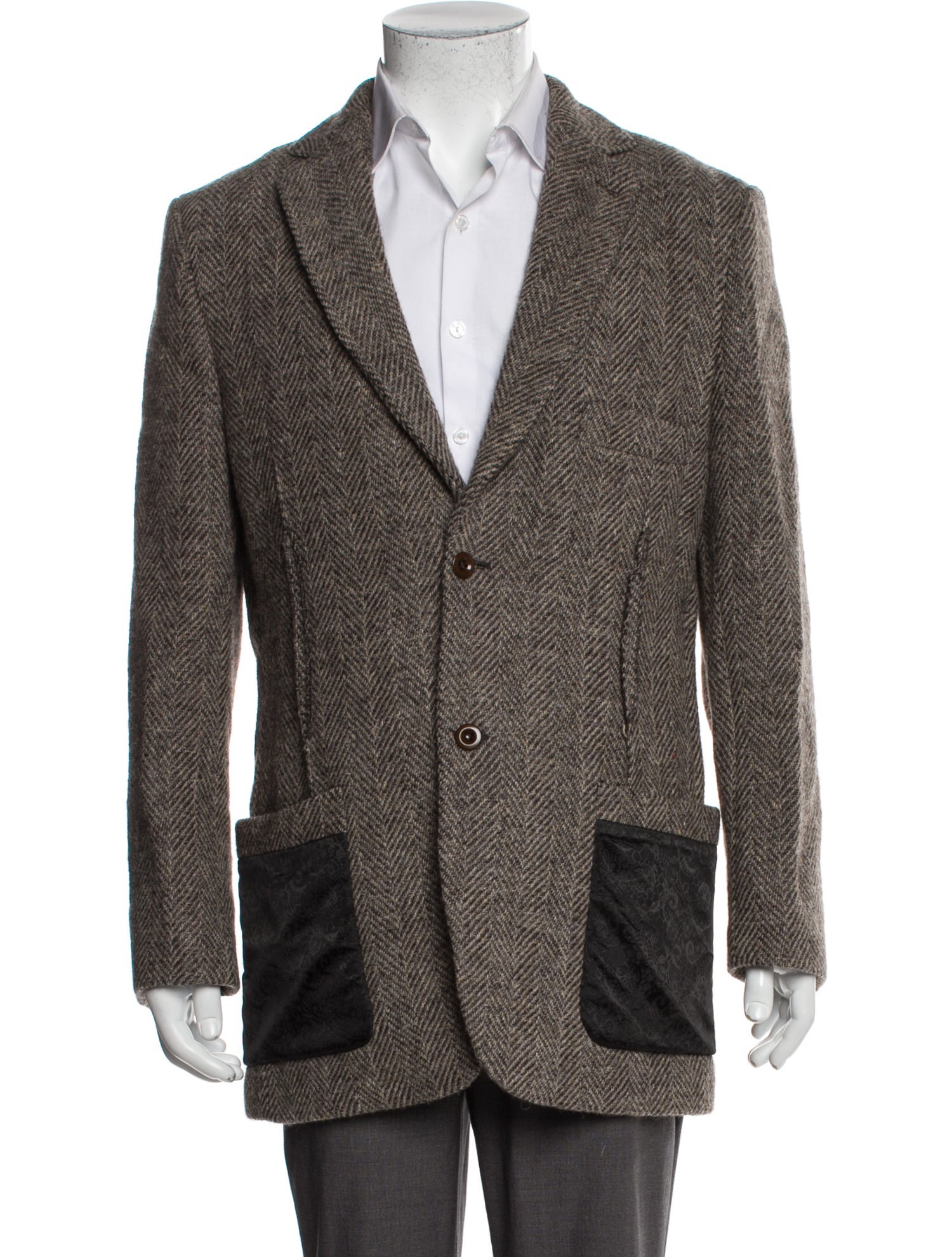 Acne Studios Wool Tweed Pattern Blazer