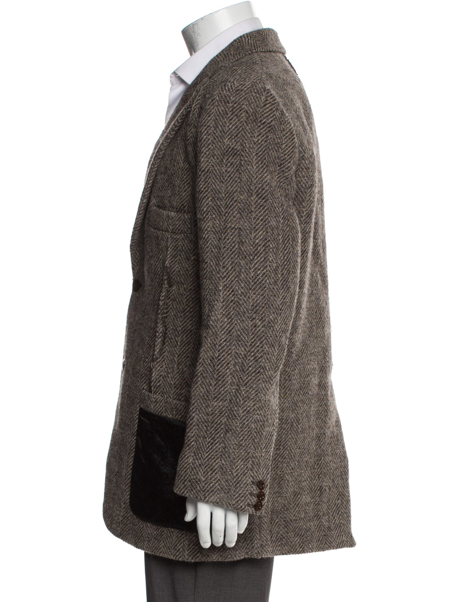 Acne Studios Wool Tweed Pattern Blazer