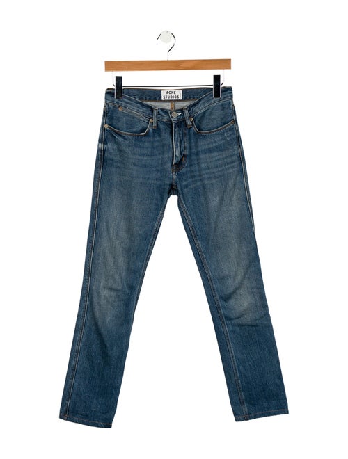 Acne Studios Mid-Rise Straight Leg Jeans