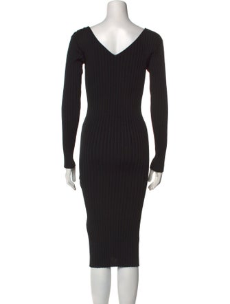 Acne Studios V-Neck Midi Length Dress