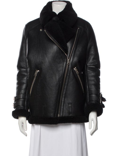 Acne Studios Lamb Leather Fur Coat