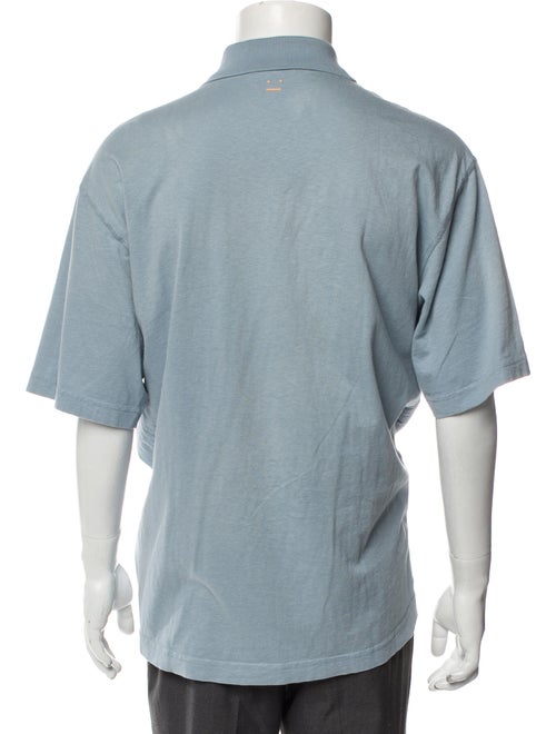 Acne Studios Crew Neck Three-Quarter Sleeve Polo Shirt