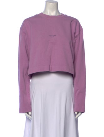 Acne Studios Crew Neck Long Sleeve Sweatshirt