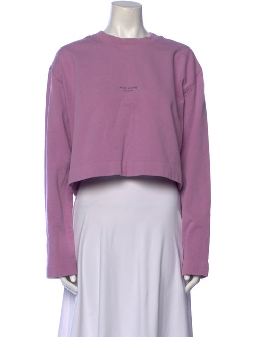 Acne Studios Crew Neck Long Sleeve Sweatshirt