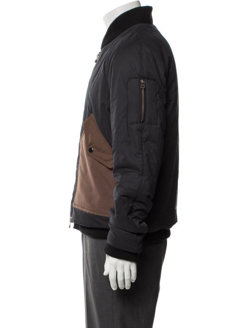 Acne Studios Colorblock Pattern Puffer Coat